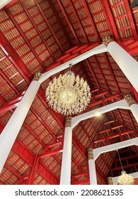 Old Chandelier In Chiang Mai Temple