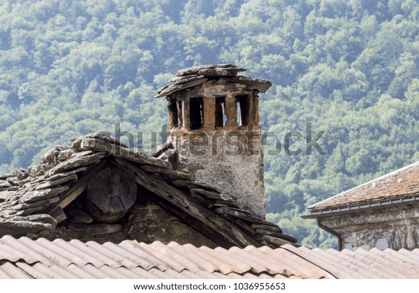 Old Chimney Mountain Cabin Stock Photo Edit Now 1036955653