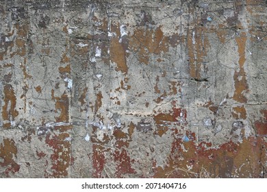 old chipped wall with rough texture - creepy weathered surface for a dystopian background