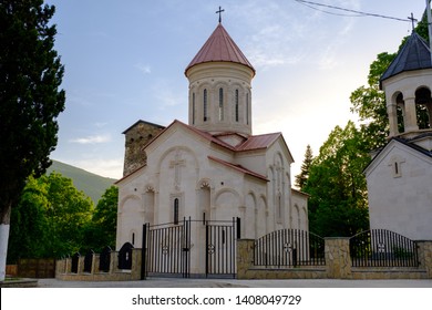 Old Christian Caucasus Church In Ambrolauri, Racha Lechkhumi Region, Georgia Country