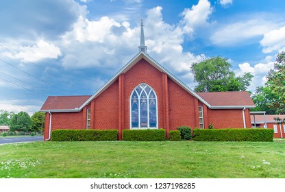 The Old Church And Beautiful Landscape In Nashville ,Tennessee,USA