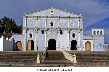 old church  blue Granada,