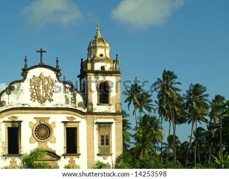 Old Church by the Coconut Trees