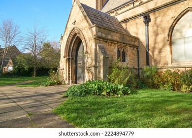 Old church entrance door example - Shutterstock ID 2224894779