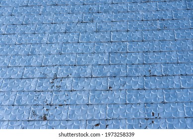 An Old Church Metal Roof Damaged