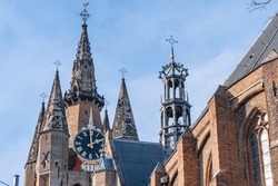 Old Church (Oude Kerk, Was Founded In 1246) Is A Gothic Protestant Church In Delft, Netherlands. Its Most Recognizable Feature Is A 75-meter-high Brick Tower That Leans About Two Meters From Vertical.