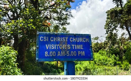 An Old Church Sign Board