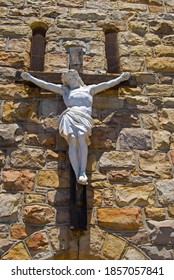 Old Church Wooden Cross Outside