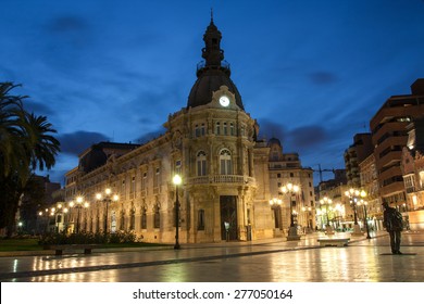 Old City Cartagena At Night