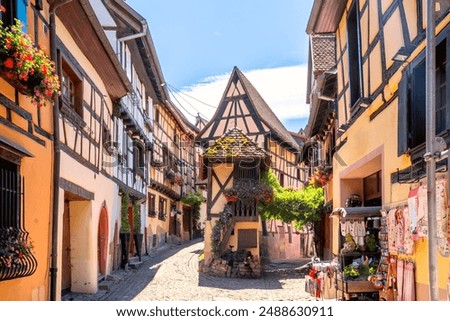 Old city of Eguisheim, Alsace, France 