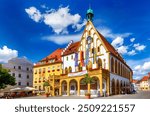 Old city hall of Amberg in Upper Palatinate, Bavaria, Germany