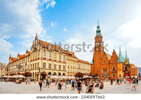 Old city hall of Breslau, Poland 