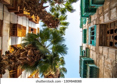 Old city in Jeddah, Saudi Arabia known as Historical Jeddah. Ancient building in UNESCO world heritage historical village Al Balad.Saudi Arabia  - Shutterstock ID 1309848088