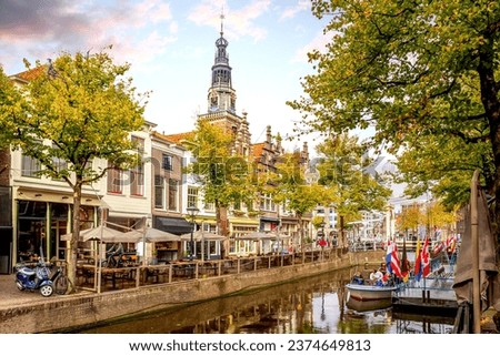 Old city, Kaasmarkt, Alkmaar, Netherlands  Stock photo © 