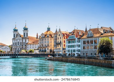 Old city  in Lucerne, Switzerland  - Powered by Shutterstock