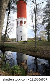 An Old City Water Tower Turned Into A Tourist Observation Tower