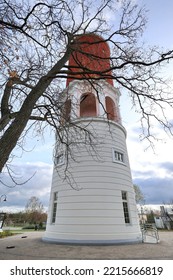 An Old City Water Tower Turned Into A Tourist Observation Tower