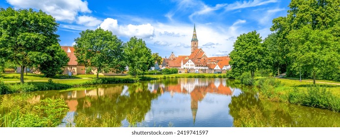 Old city of Wolframs Eschenbach, Bavaria, Germany 
