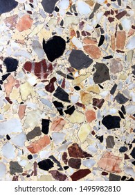 Old classic terrazzo floor texture,pattern and surface