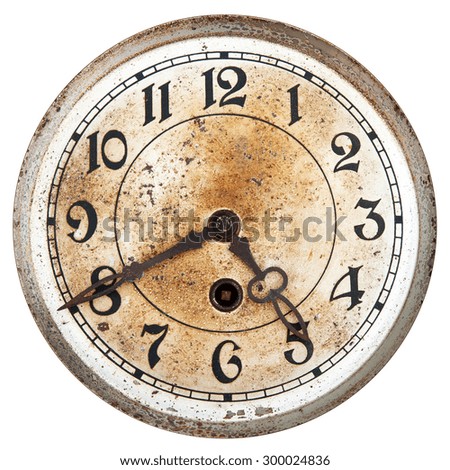 Old clock dial
