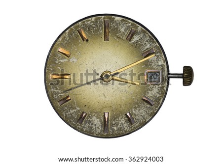 Old clock dial