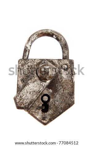 old closed padlock