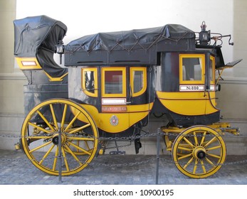 Old Coach At The Swiss National Museum In Zurich