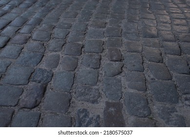 Old Cobblestone Road In A Beam Of Light	