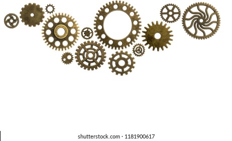 Old Cogs On Worn Isolated Background Stock Photo 1181900617 | Shutterstock