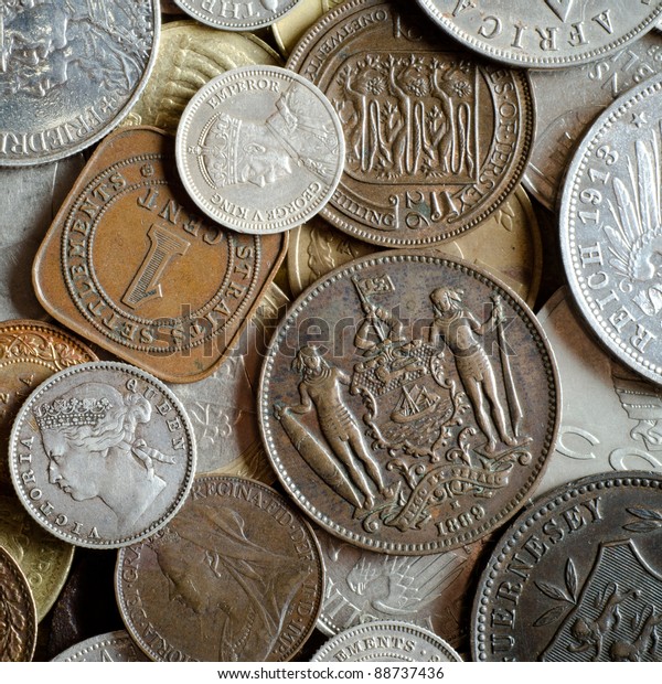 Old Coins Background Stock Photo (Edit Now) 88737436