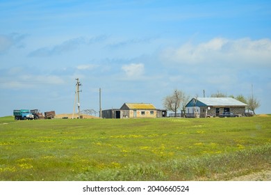 Old Collective Farm In Manych, Kalmykia