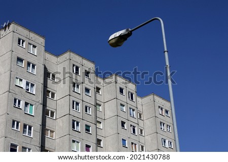 Old communist large-panel blocks in eastern europe.