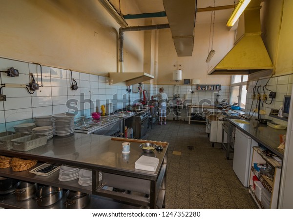 Old Communistic Restaurant Old Dirty Kitchen Stock Photo Edit Now 1247352280