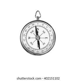  Old Compass On White Background