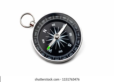 Old Compass On White Background.Isolated