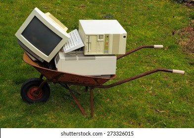 Old Computer And Printer