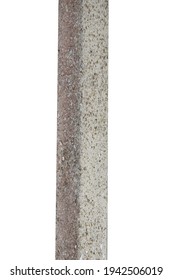 old concrete pillar isolated on a white background. High quality photo