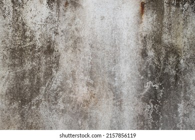 Old Concrete Wall In Black And White Color, Cement Wall, Broken Wall, Background Texture, Stone Flor