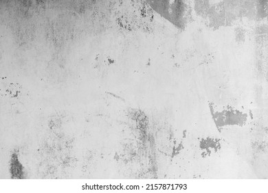 Old Concrete Wall In Black And White Color, Cement Wall, Broken Wall, Background Texture, Stone Flor