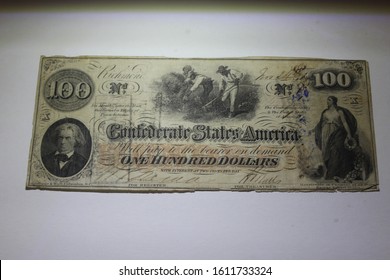 Old Confederate Money From The Civil War