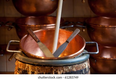 Old Copper Bowls For Making Fudge