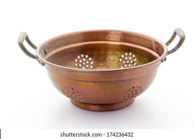 Old Copper Colander