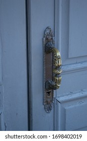 An Old Copper Doorknob From An Old House.