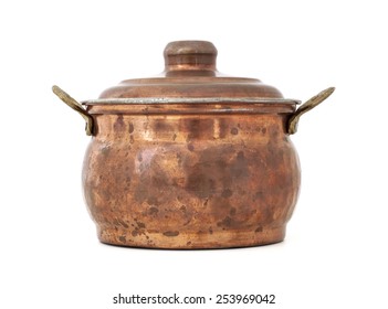 Old Copper Pot. Cooker, Bowl.