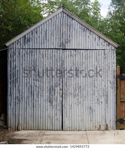 Old Corrugated Steel Shed Garage Stock Photo Edit Now 1429893773