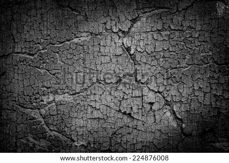 old cracked wall texture, black and white abstract background 