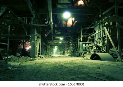 Old Creepy, Dark, Decaying, Destructive, Dirty Factory