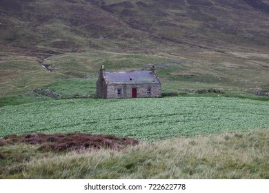 An Old Croft House Nestled In The Foothills Of The Lecht