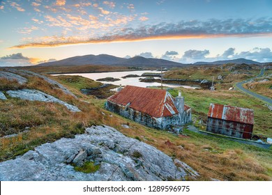 An Old Croft At Quidnish On The Isle Of Harris In Scotland