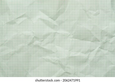 Old Crumpled Or Wrinkled Graph Paper Texture